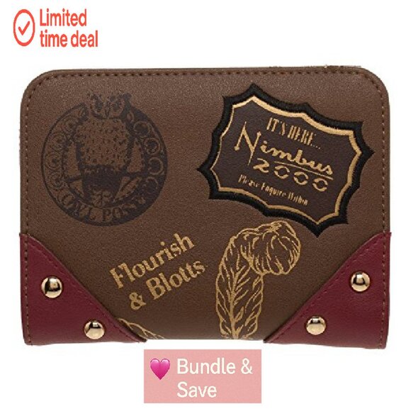 Harry Potter Bi-Fold Wallet, Synthetic Material, 6x4.5 Inches, Credit Card - Picture 3 of 4